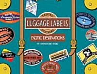 Exotic Destinations Luggage Labels: Travel Stickers (Novelty)