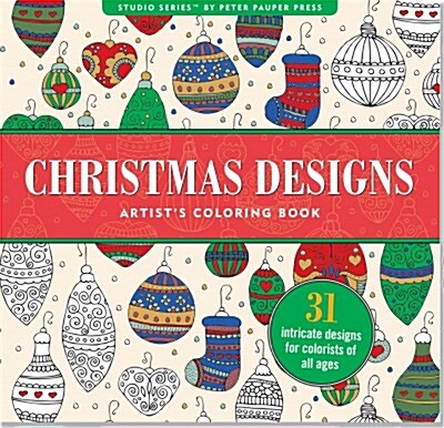 Christmas Designs Artists Coloring Book (31 Stress-Relieving Designs) (Paperback)