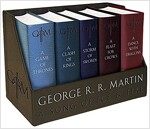 A Game of Thrones Leather-Cloth Boxed Set: A Game of Thrones, a Clash of Kings, a Storm of Swords, a Feast for Crows, and a Dance with Dragons (Boxed Set)
