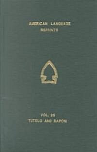 Minor Vocabularies of Tutelo and Saponi (Hardcover)