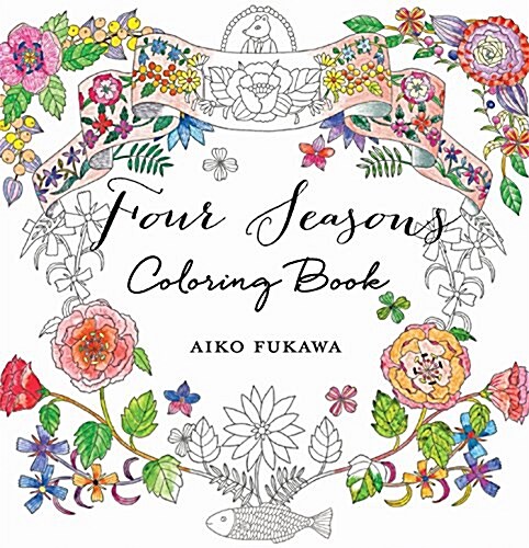 Four Seasons: A Coloring Book (Paperback)