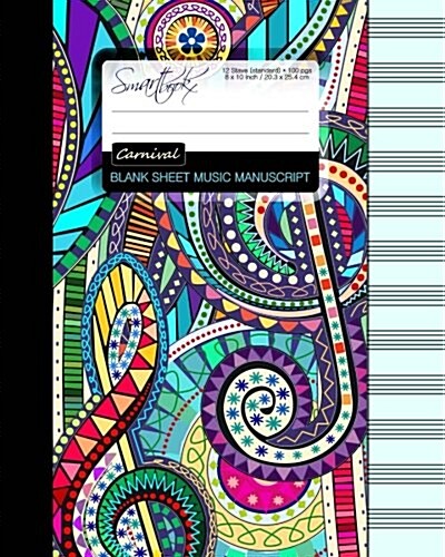 Blank Sheet Music: Music Manuscript Paper / Staff Paper / Musicians Notebook [ Book Bound (Perfect Binding) * 12 Stave * 100 Pages * Larg (Paperback)