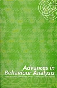 Advances in Behaviour Analysis (Paperback)