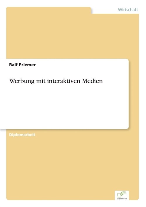 Werbung Mit Interaktiven Medien (Paperback)
