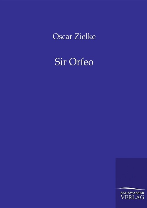 Sir Orfeo (Paperback)