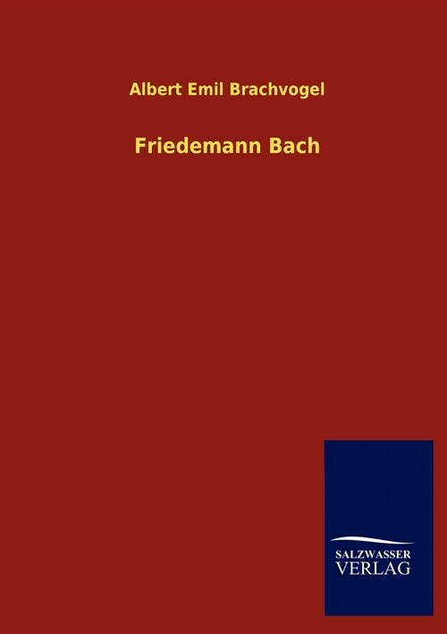 Friedemann Bach (Paperback)