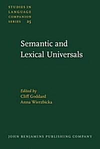 Semantic and Lexical Universals (Hardcover)