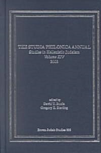 The Studia Philonica Annual (Hardcover)