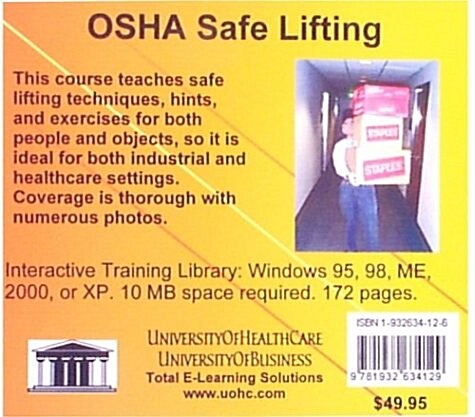 Osha Safe Lifting (CD-ROM)