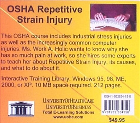 Osha Repetitive Strain Injury (CD-ROM)