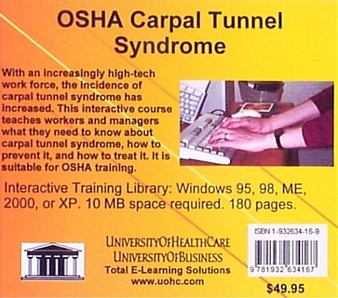 Osha Carpal Tunnel Syndrome (CD-ROM)