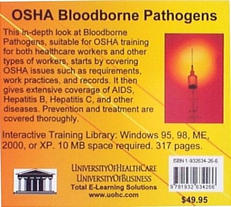 Osha Bloodborne Pathogens (CD-ROM)