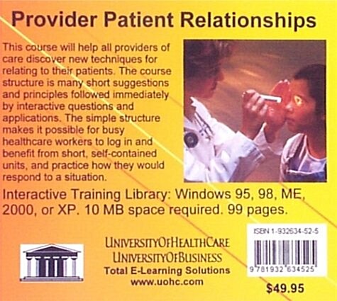 Provider Patient Relationships (CD-ROM)