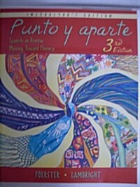 PUNTO Y APARTE INSTRUCTORS EDITION (Hardcover)