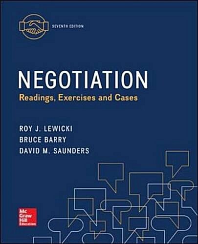 Negotiation: Readings, Exercises and Cases (Paperback, 7, Revised)