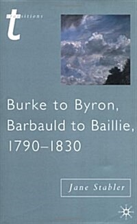 Burke to Byron (Hardcover)