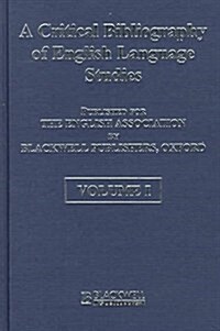 A Critical Bibliography of English Language Studies 1940-1994 : 3 Volume Set (Hardcover)