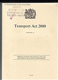 The Transport Act 2000 (Paperback)