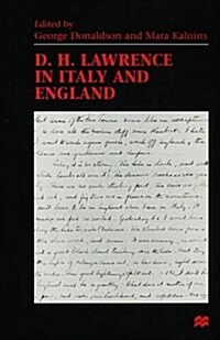D.H.Lawrence in Italy and England (Hardcover)