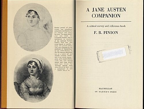 A Jane Austen Companion : A Critical Survey and Reference Book (Hardcover)