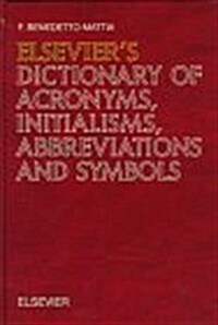 Elseviers Dictionary of Acronyms, Initialisms, Symbols and Abbreviations (Hardcover)