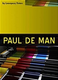 Paul De Man (Hardcover)