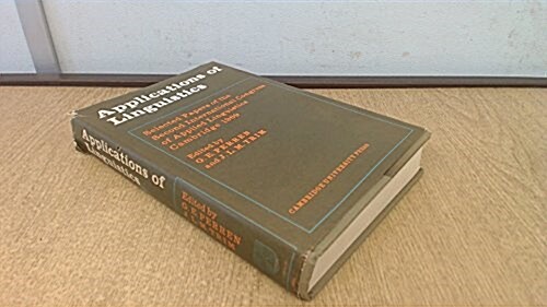 Applications of Linguistics (Hardcover, 1st)