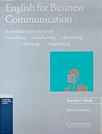 English For Business Communication Teachers Book (Paperback, Teachers Guide)