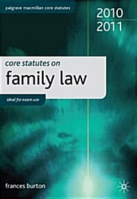 Core Statutes on Family Law (Paperback)