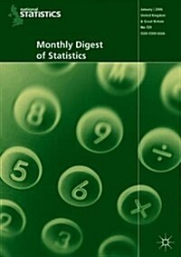 Monthly Digest of Statistics Vol 741, September 2007 (Paperback)