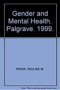 Gender and Mental Health (Paperback)