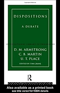 Dispositions : A Debate (Hardcover)