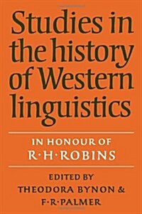 Studies in the History of Western Linguistics (Hardcover)