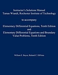 Instructors Solution Manual to Accompany Elementary Differential Equations (Paperback, 10 Rev ed)