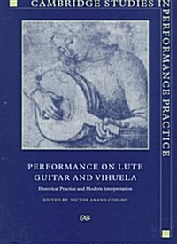 Performance on Lute, Guitar, and Vihuela : Historical Practice and Modern Interpretation (Hardcover)
