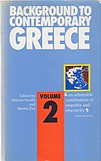 Background to Contemporary Greece (Paperback)