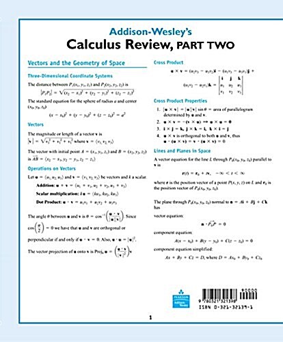 Addison-Wesleys Calculus Review (Paperback, 11 Rev ed)