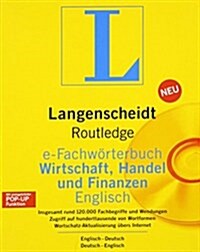 Routledge German Dictionary of Business, Commerce and Finance Worterbuch Fur Wirtschaft, Handel und Finanzen : Deutsch-Englisch/Englisch-Deutsch Germa (CD-ROM, 2 New edition)