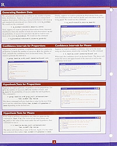 R Study Card for Statistics (Undefined)