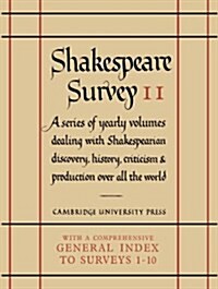 Shakespeare Survey With Index 1-10 (Hardcover)