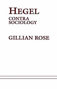Hegel Contra Sociology (Paperback)