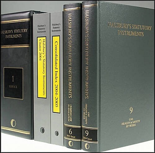 Halsburys Statutory Instruments (Hardcover, Rev ed)