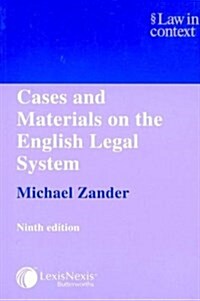 Cases and Materials on the English Legal System (Paperback, 9 Revised edition)