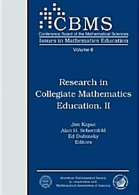Research in Collegiate Mathematics Education II (Paperback)