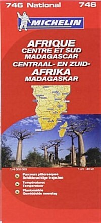 Michelin Afrique Centre et Sud Madagascar/ Africa Central & South, Madagascar (Map, FOL)