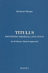 Titulus (Paperback)