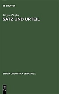 Satz Und Urteil (Hardcover, Reprint 2013)