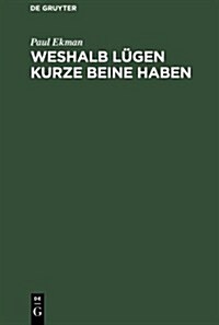 Weshalb L?en kurze Beine haben (Hardcover, Reprint 2010)