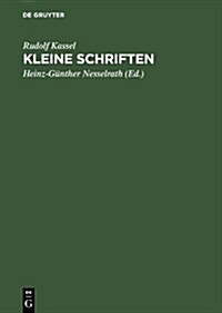 Kleine Schriften (Hardcover)