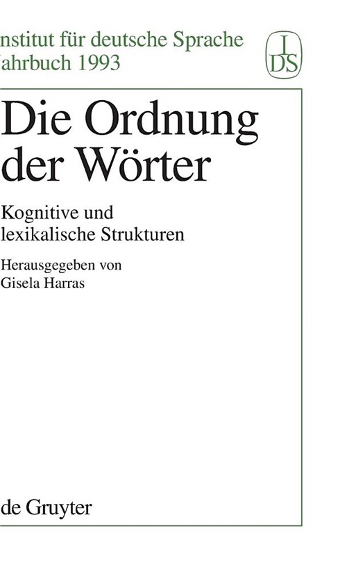 Die Ordnung der W?ter (Hardcover)